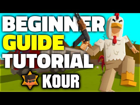 Kour.io Cross-Platform Controls diagram for PC and Mobile gameplay in Kour.io